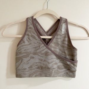 Gymshark Purple Mauve Print Sports Bra